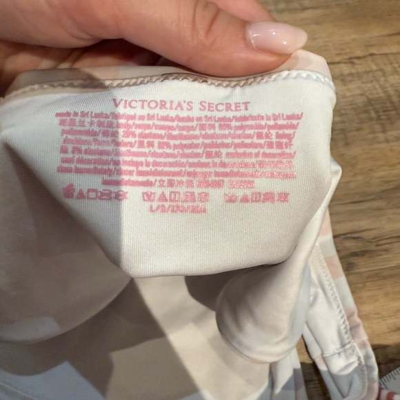 Striped Peach and White Bikini Set - Picture 8 of 8